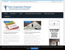 Tablet Screenshot of exitoysuperacionpersonal.com